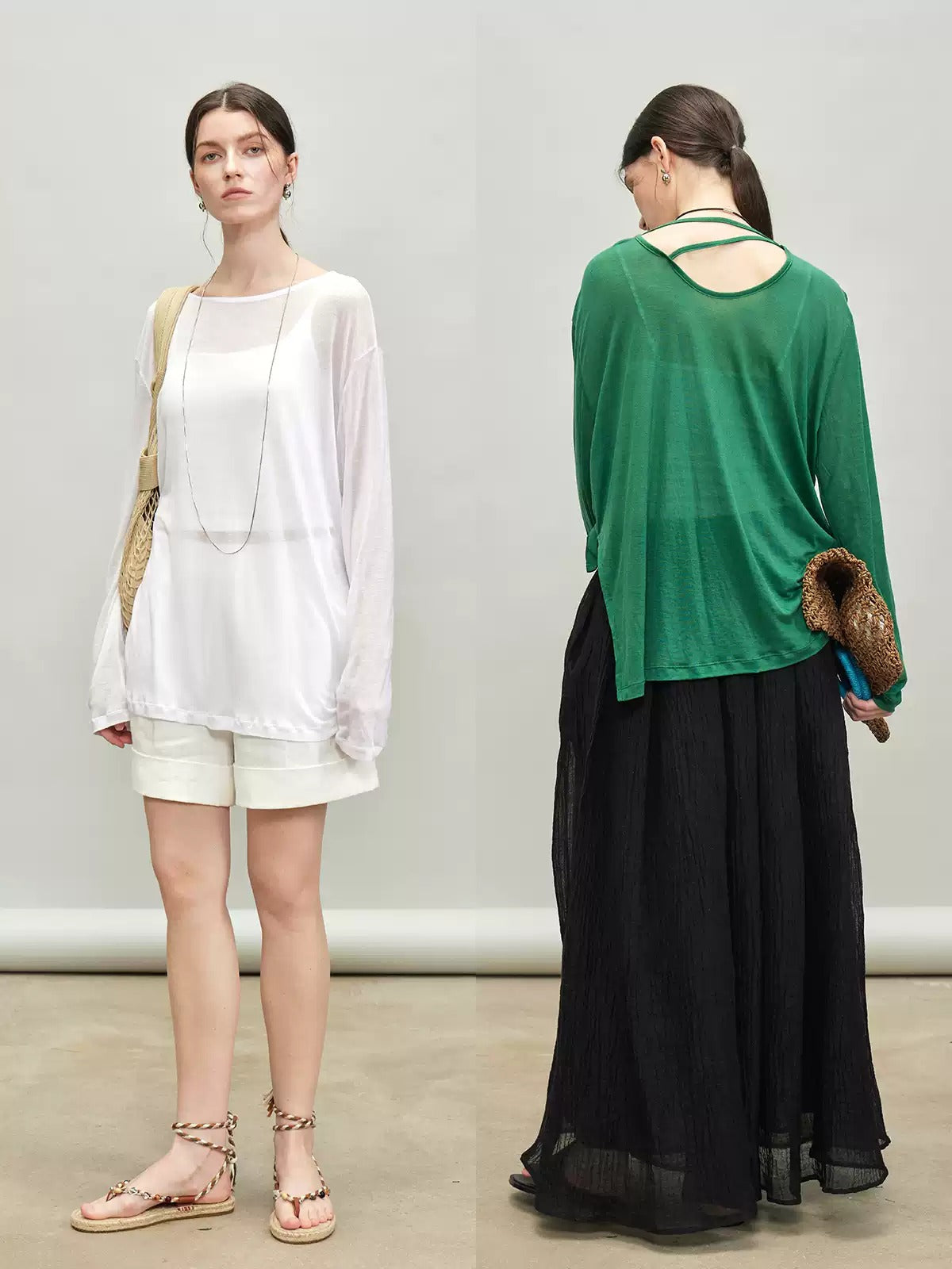 寬鬆慵懶透氣針織上衣_BDHL7336