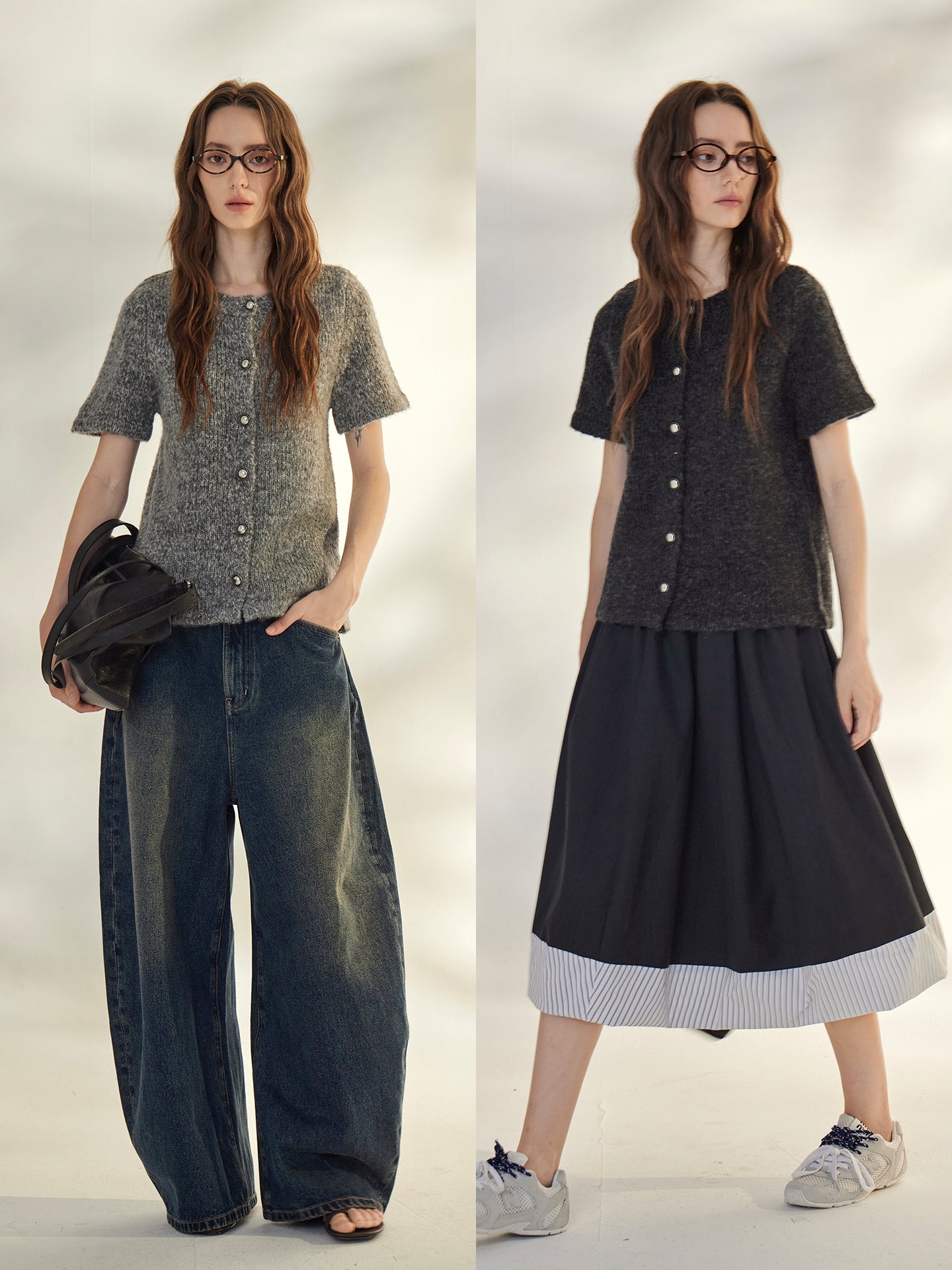 圓領針織開襟衫_BDHL7736