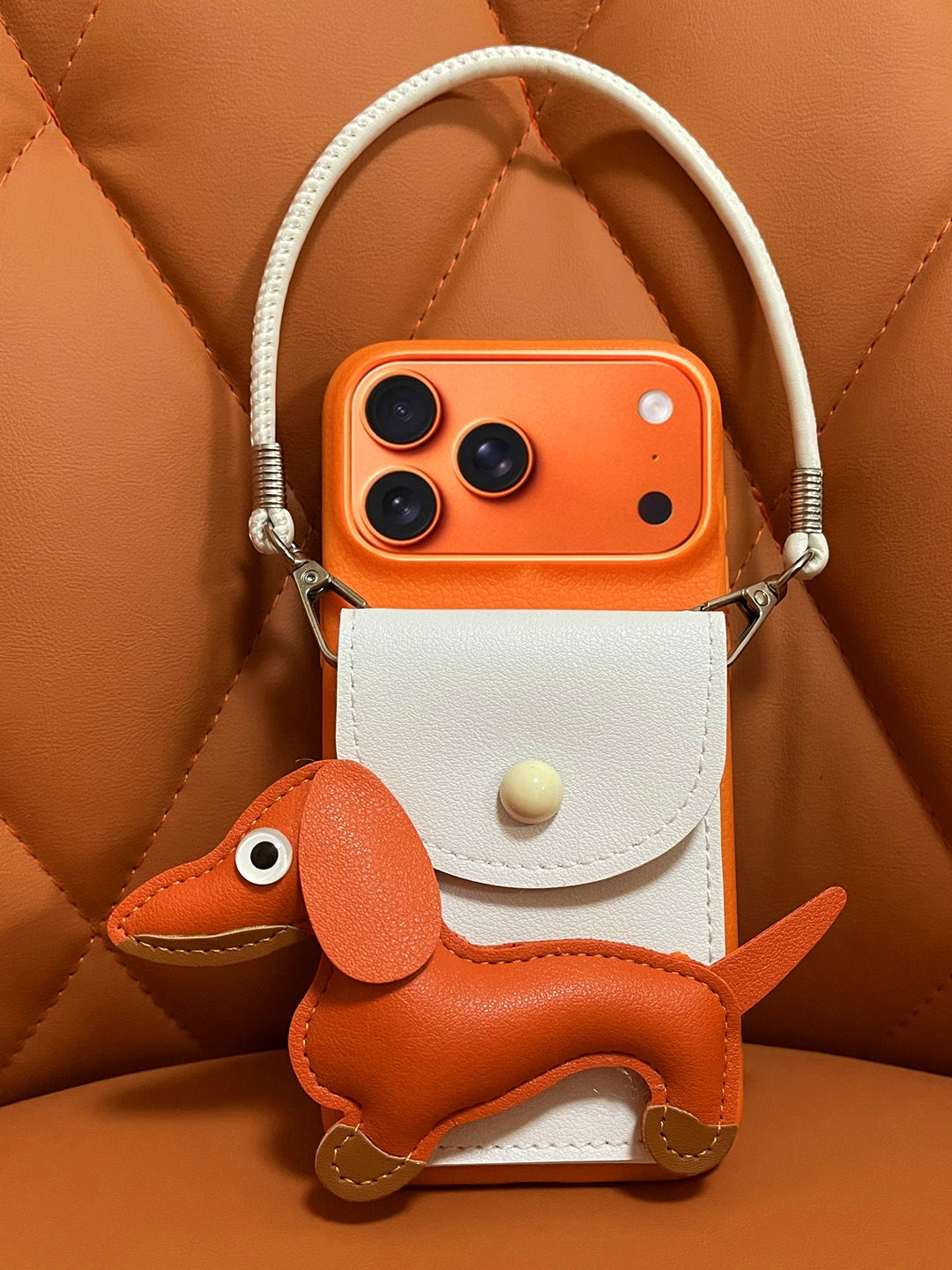 臘腸犬 iPhone 手機殼綁帶_BDHL7857