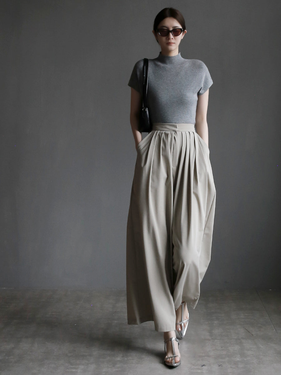 半高領短袖上衣_BDHL7573