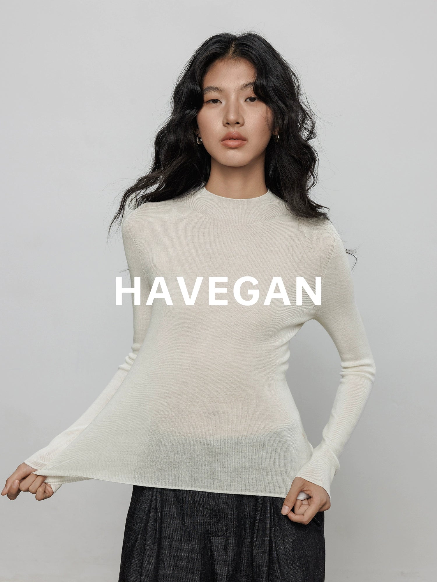 Seamless Knit Slim Tops_BDHL7693