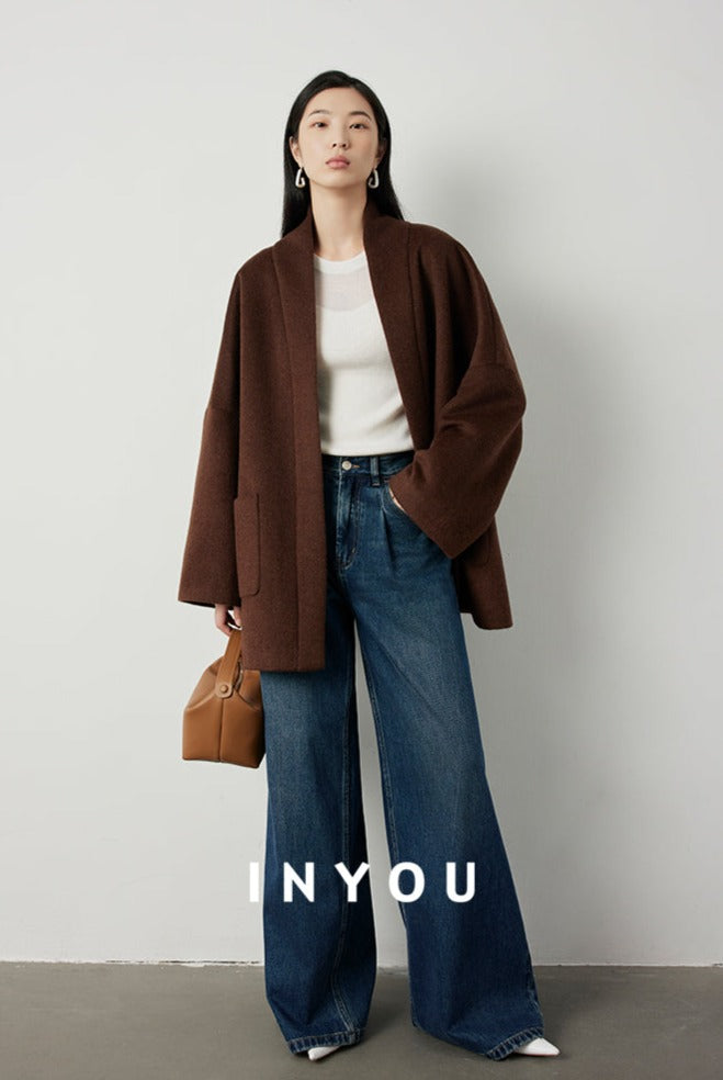 Effortlessly Chic Ebony Brown Jacket_BDHL5285