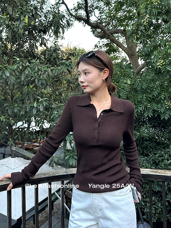 Polo 色修身上衣_BDHL7844