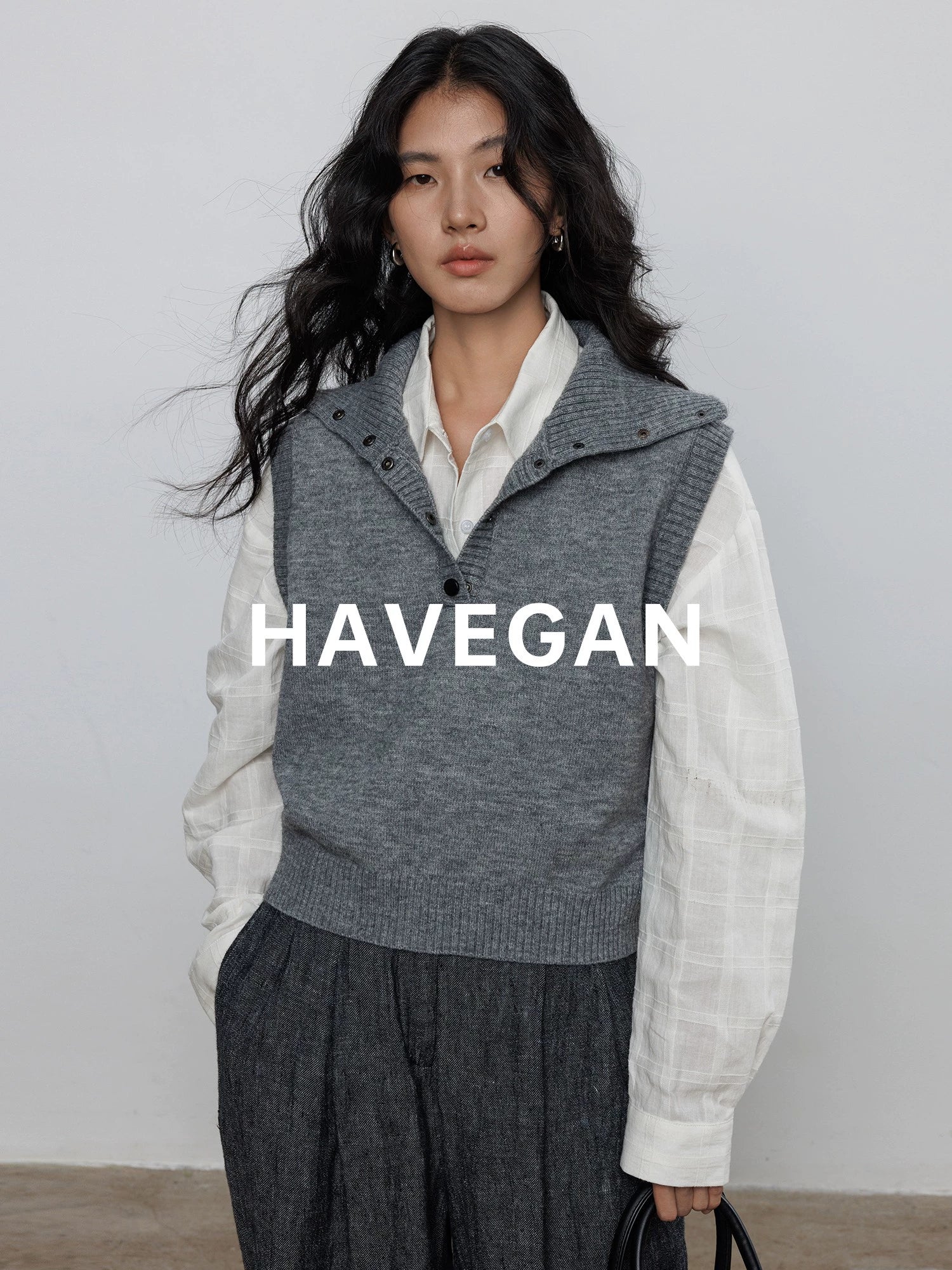 荷葉邊無袖針織背心_BDHL7708