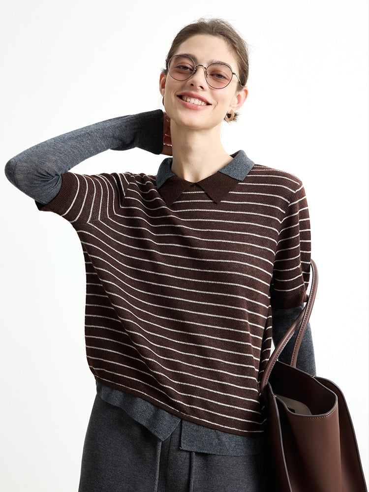 Two-Piece Style Knit Tops_BDHL7748