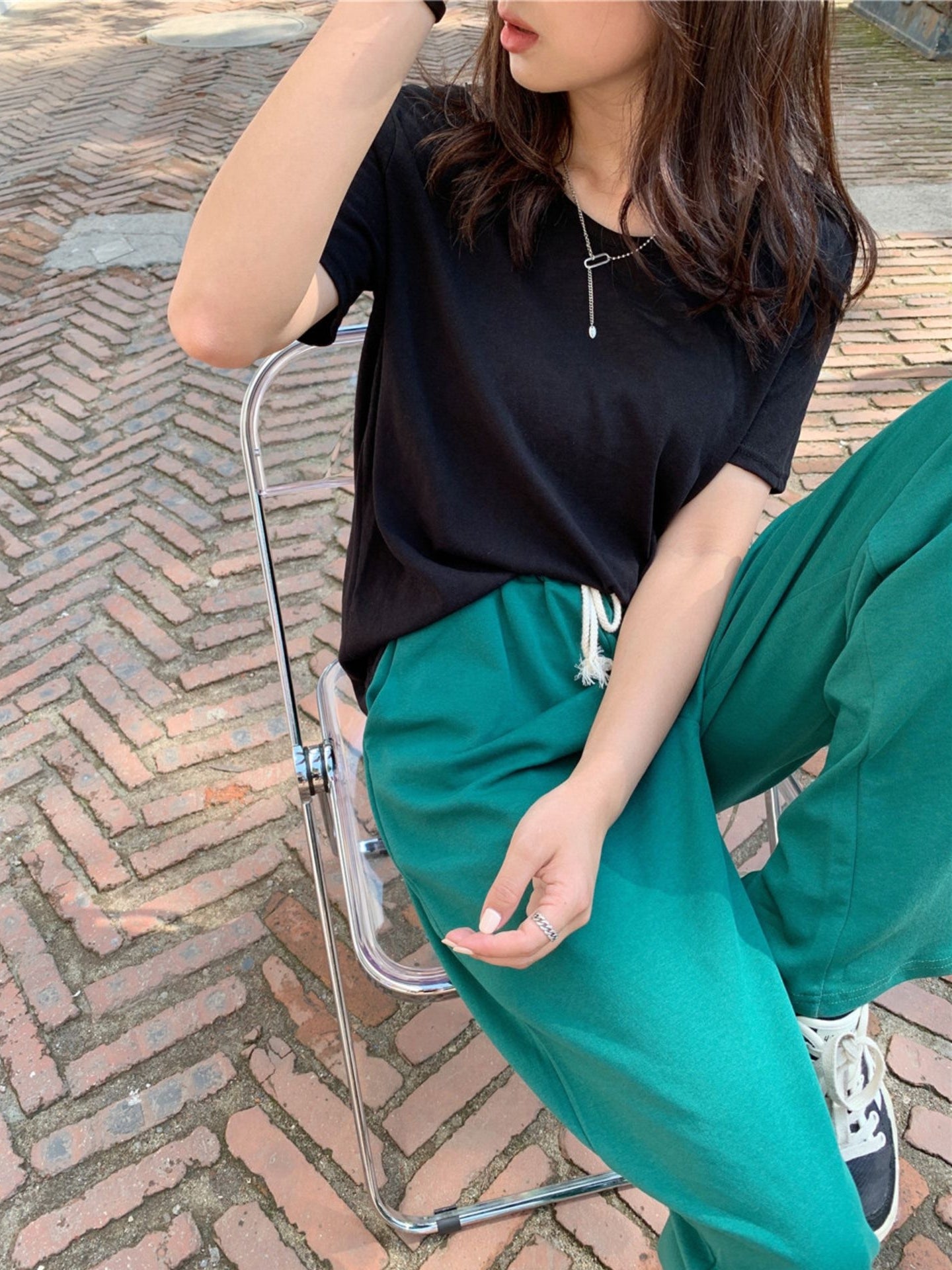 V領後背交叉T卹_BDHL7609