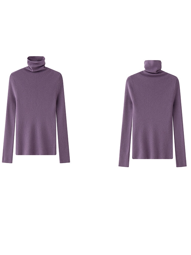 Simple Turtleneck Slim Knit_BDHL6757