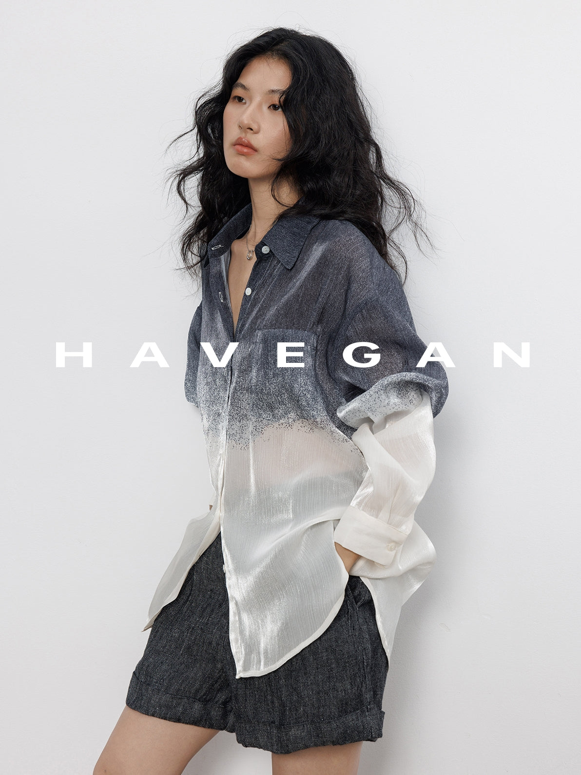 設計漸層印花襯衫_BDHL7604