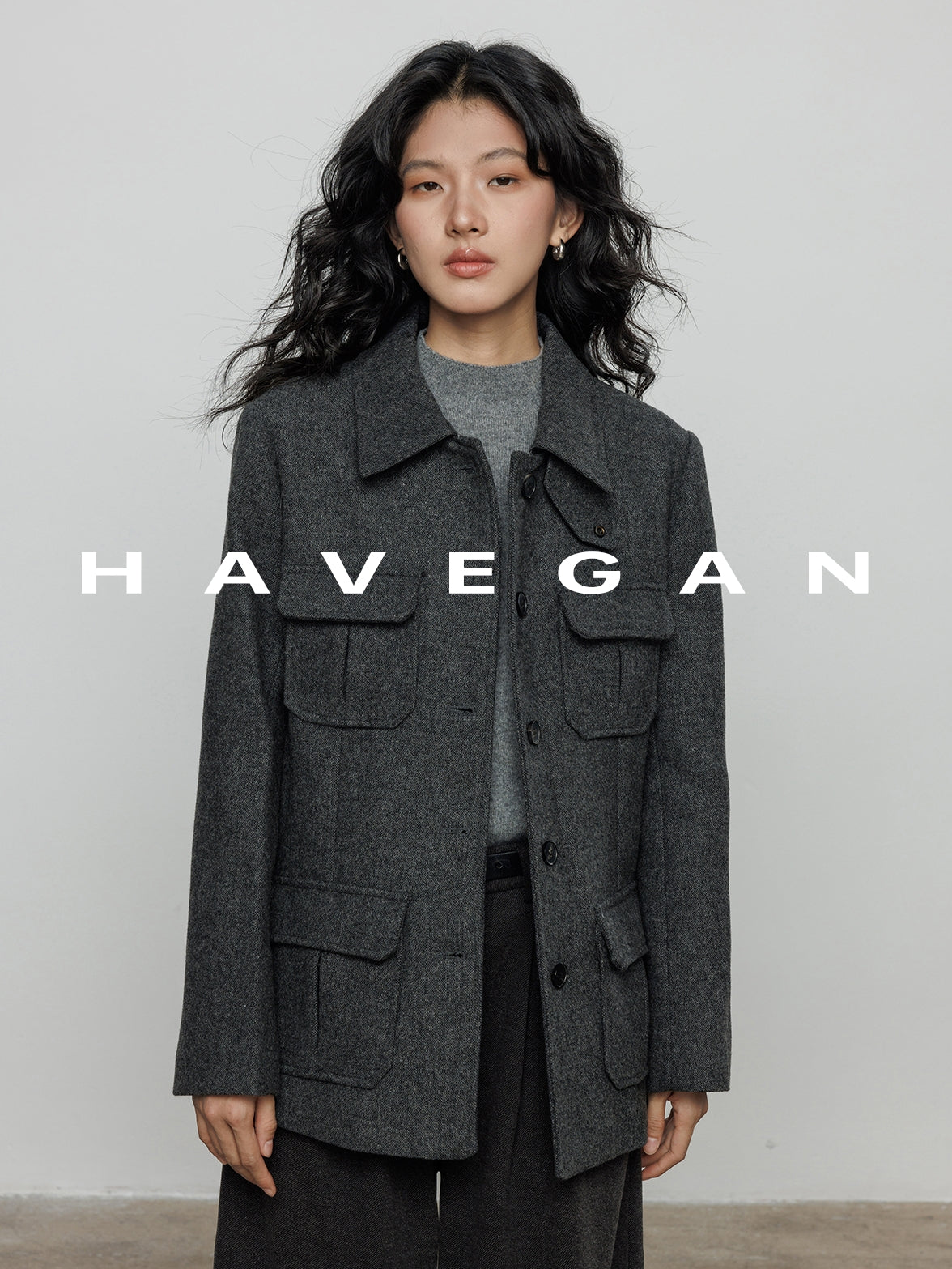 翻領中長版大衣_BDHL7888