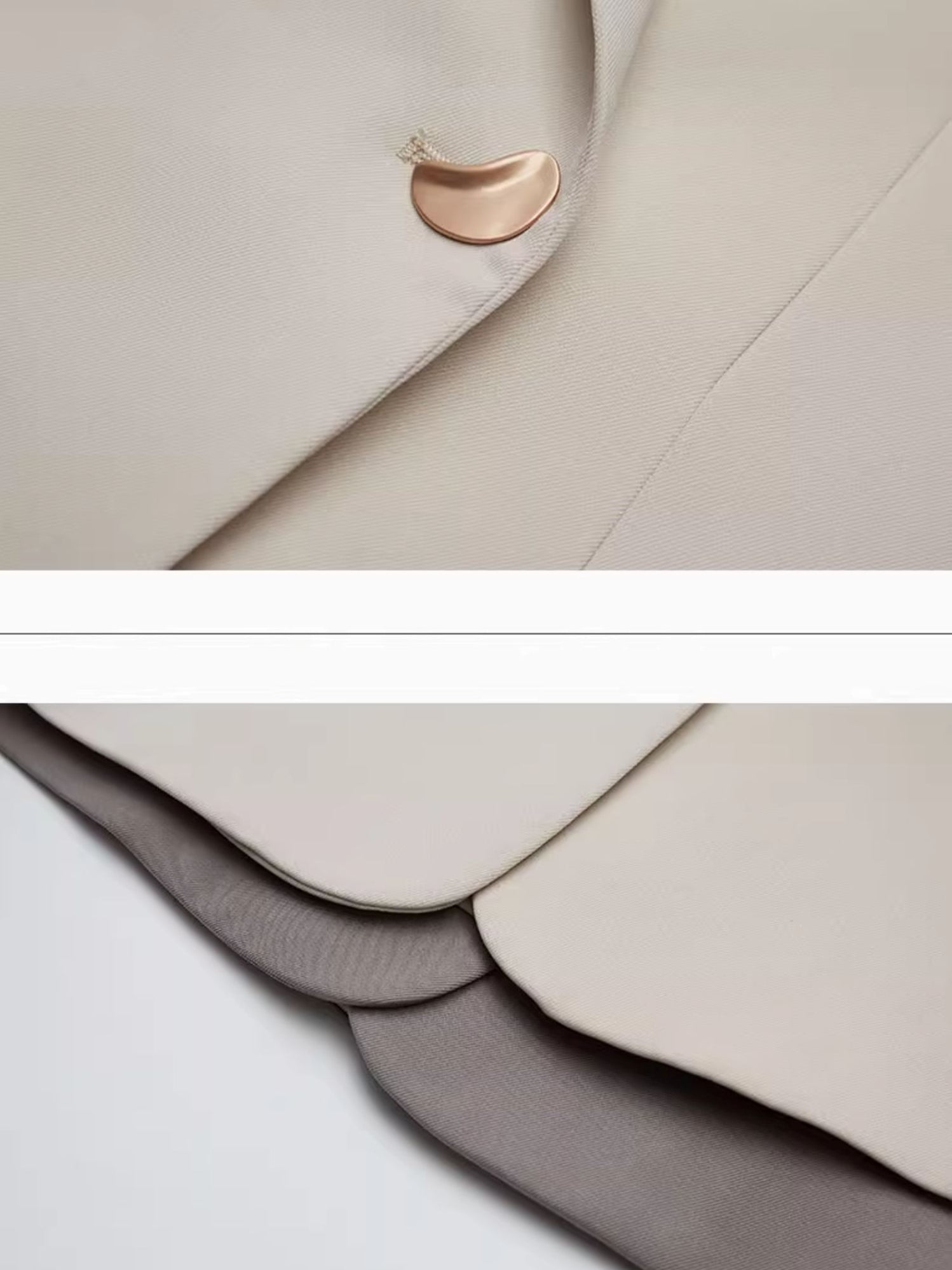 金色羈扣休閒西裝外套_BDHL7144