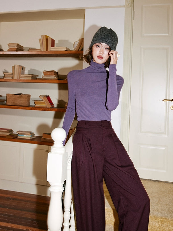 Simple Turtleneck Slim Knit_BDHL6757