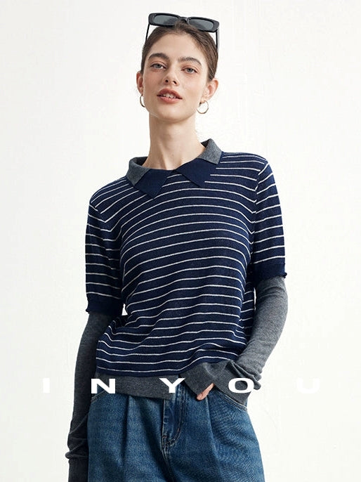 Two-Piece Style Knit Tops_BDHL7748