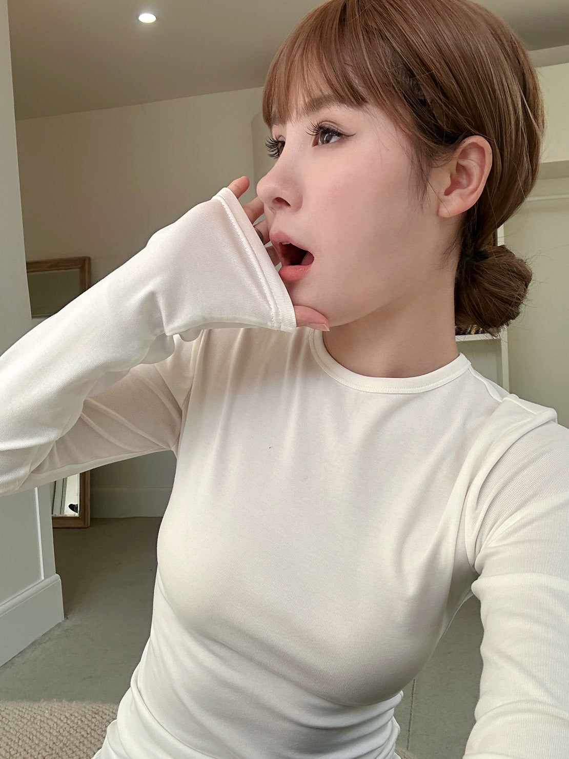 腰部長袖上衣_BDHL7138