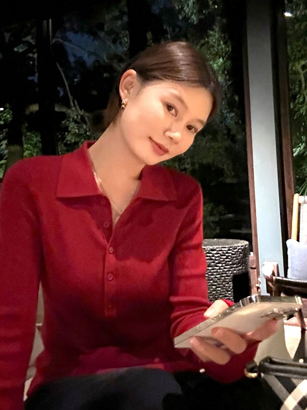 Polo 色修身上衣_BDHL7844