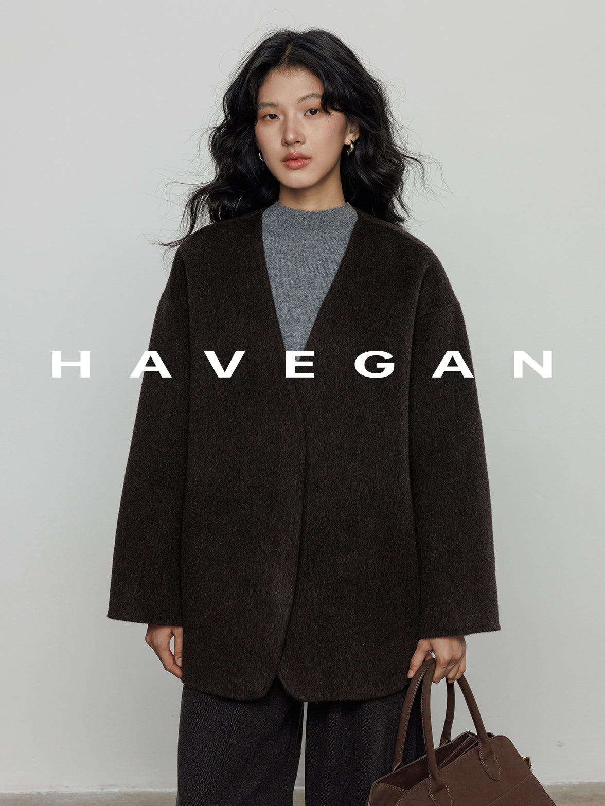 無領披肩大衣_BDHL7889