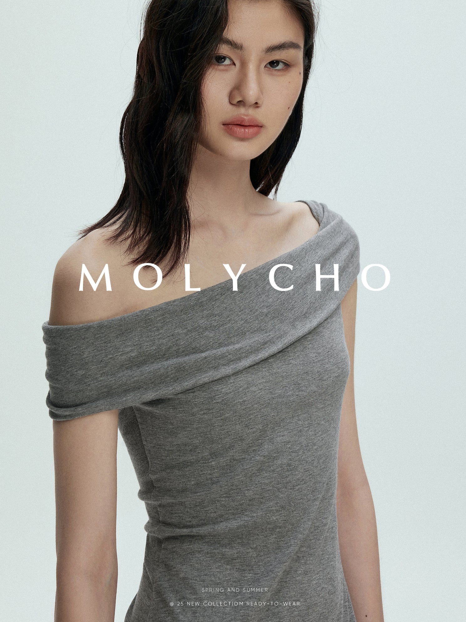 One-Shoulder Slim Dress_BDHL7390