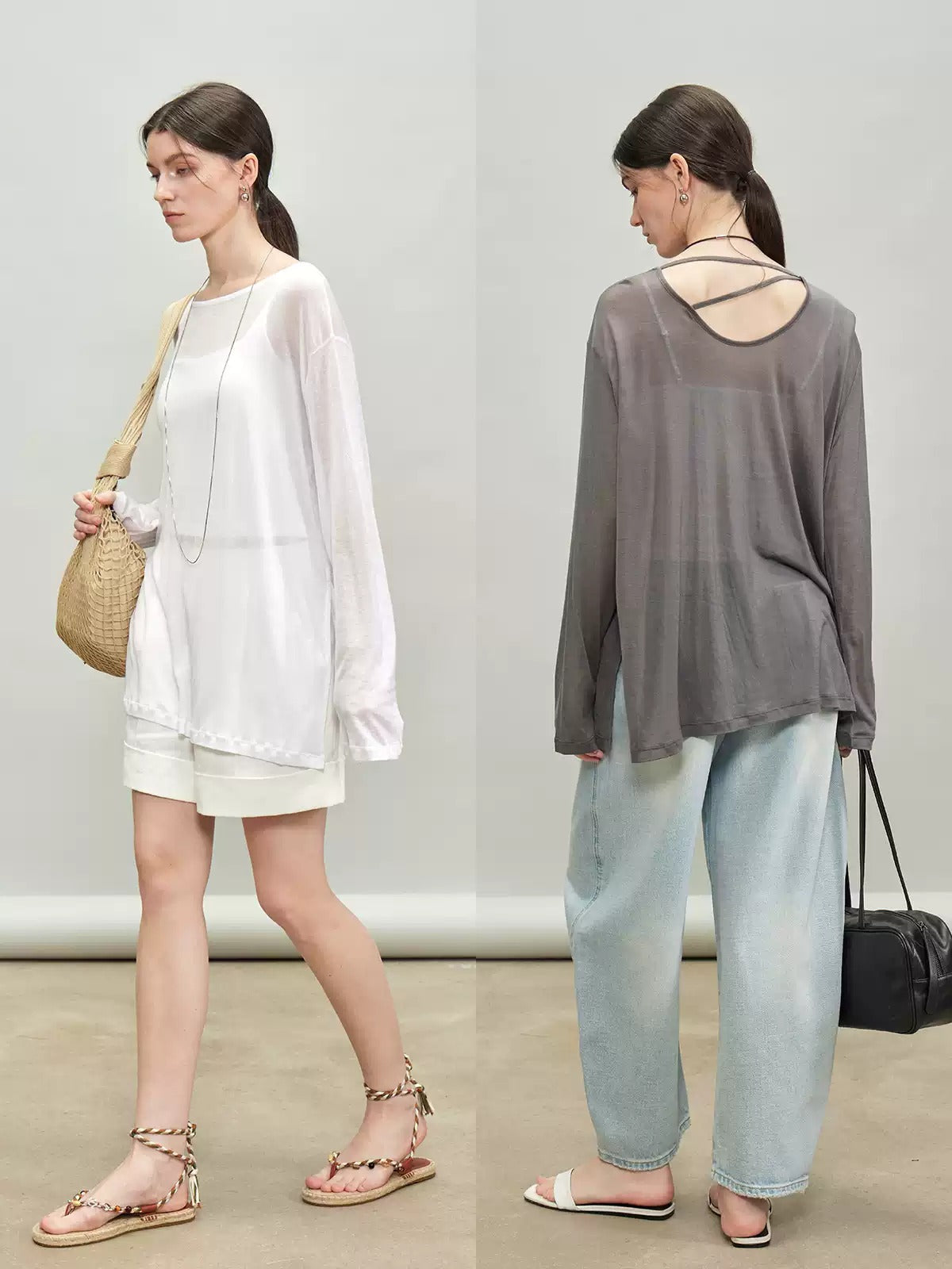 寬鬆慵懶透氣針織上衣_BDHL7336