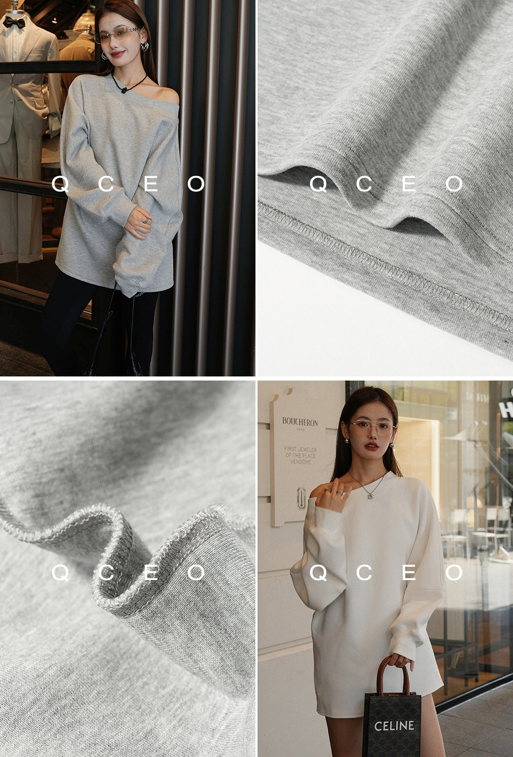 Loose One-Shoulder Sweatshirt_BDHL7743