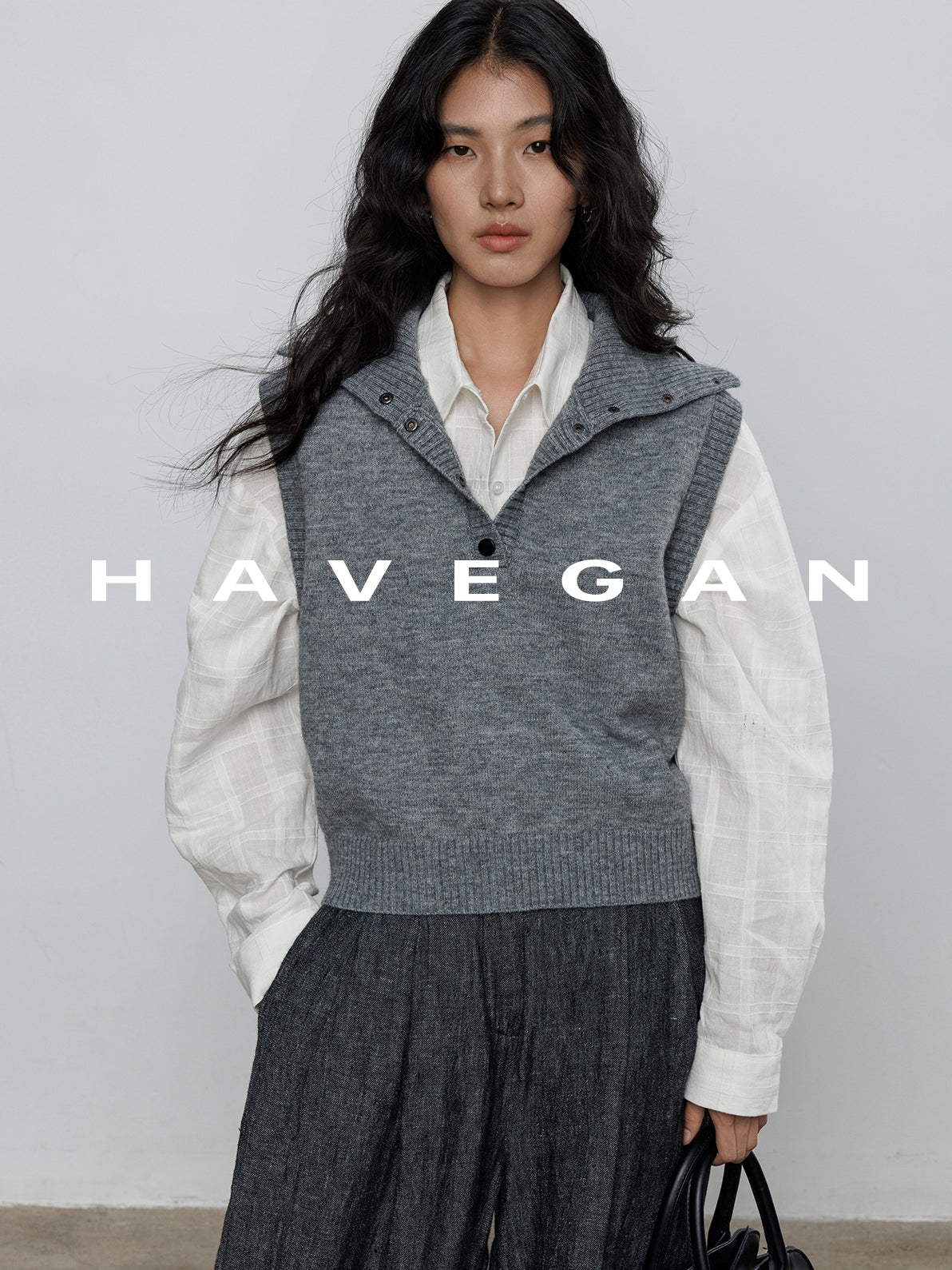 荷葉邊無袖針織背心_BDHL7708