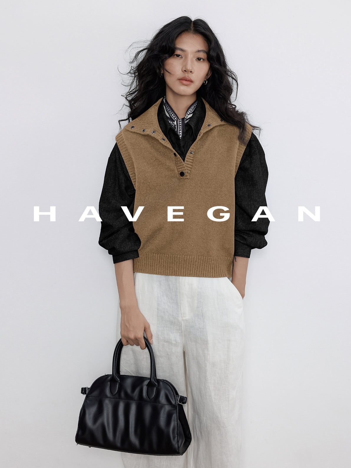 荷葉邊無袖針織背心_BDHL7708