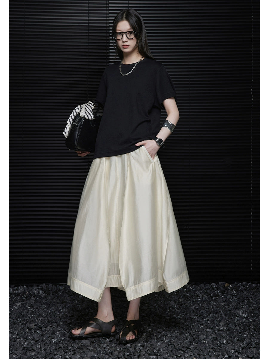 Irregular long a-line skirt_BDHL5822