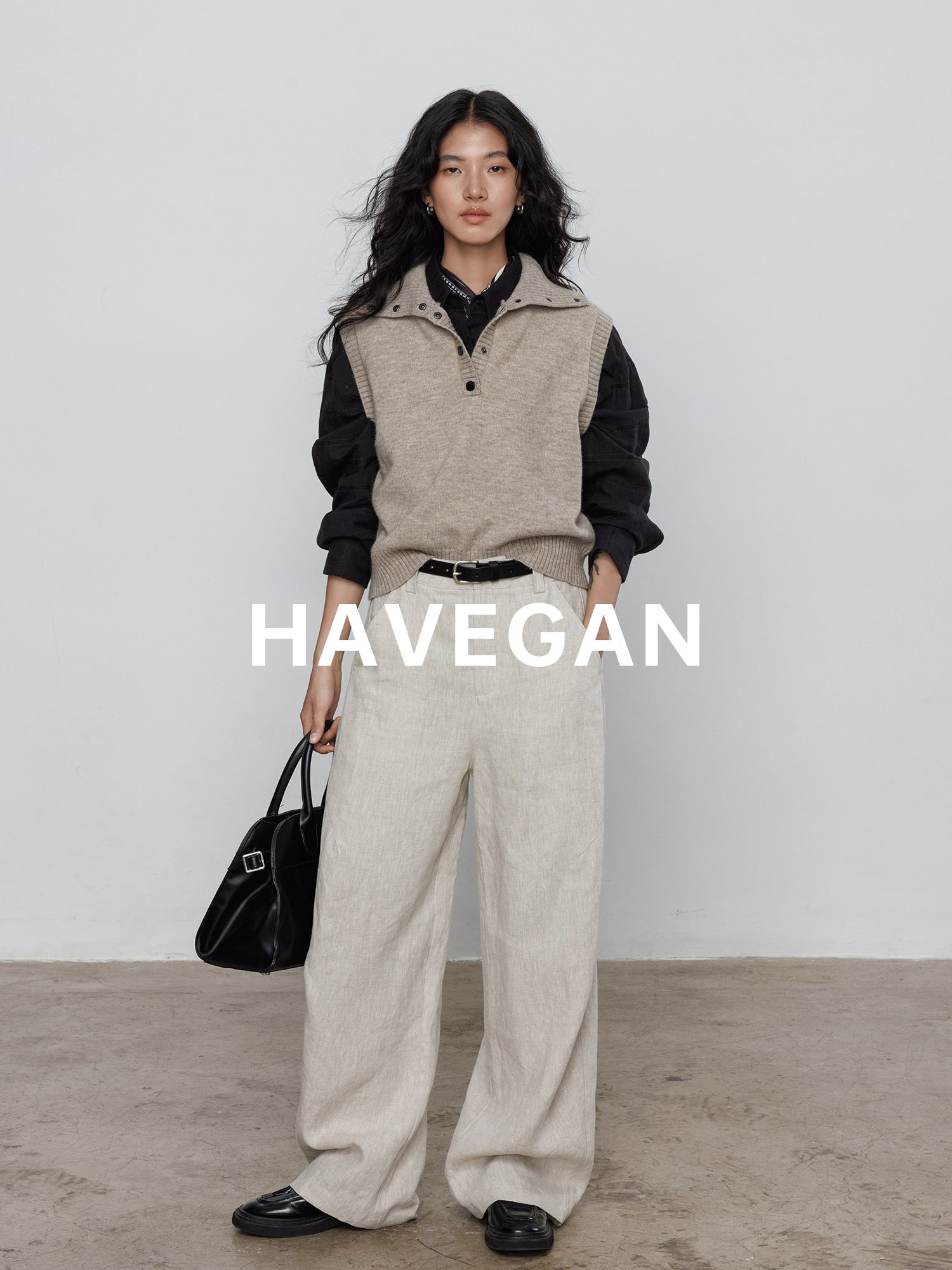 荷葉邊無袖針織背心_BDHL7708