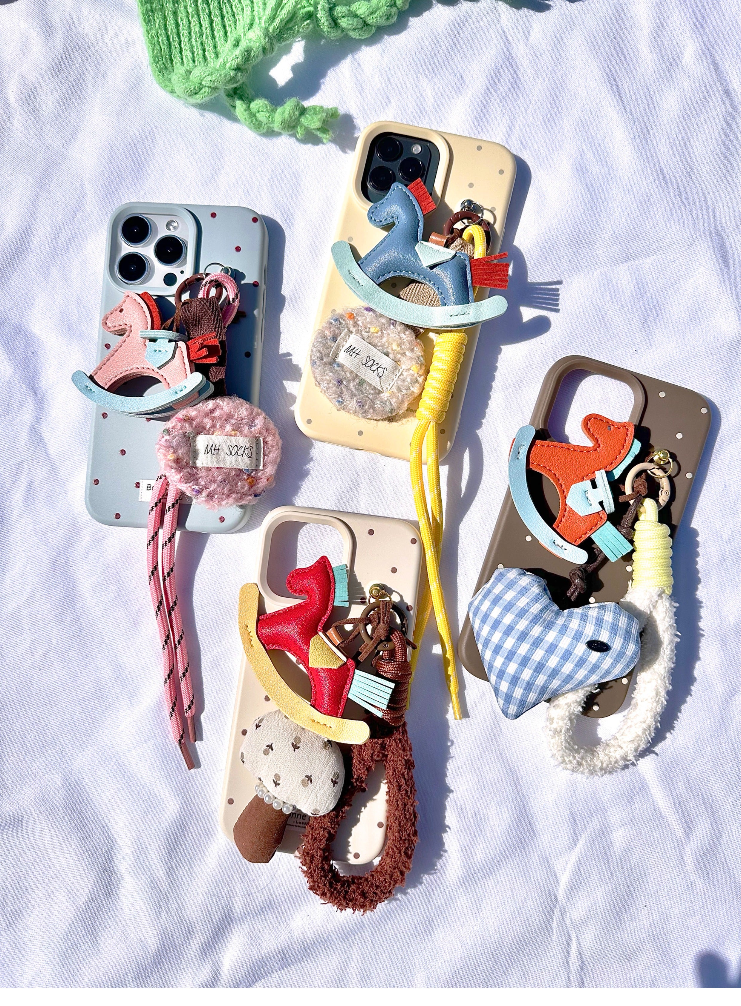 iPhone17 added] 3D Leather Rocking Horse Phone Case_HL3270 – HELROUS