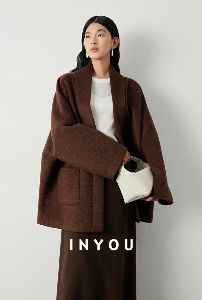 Effortlessly Chic Ebony Brown Jacket_BDHL5285