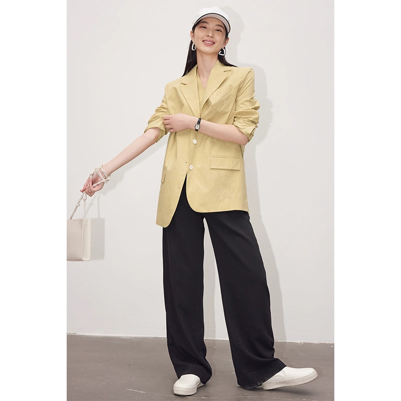 Summer color Jacket-Vest-Pants three-piece set_BDHL4950
