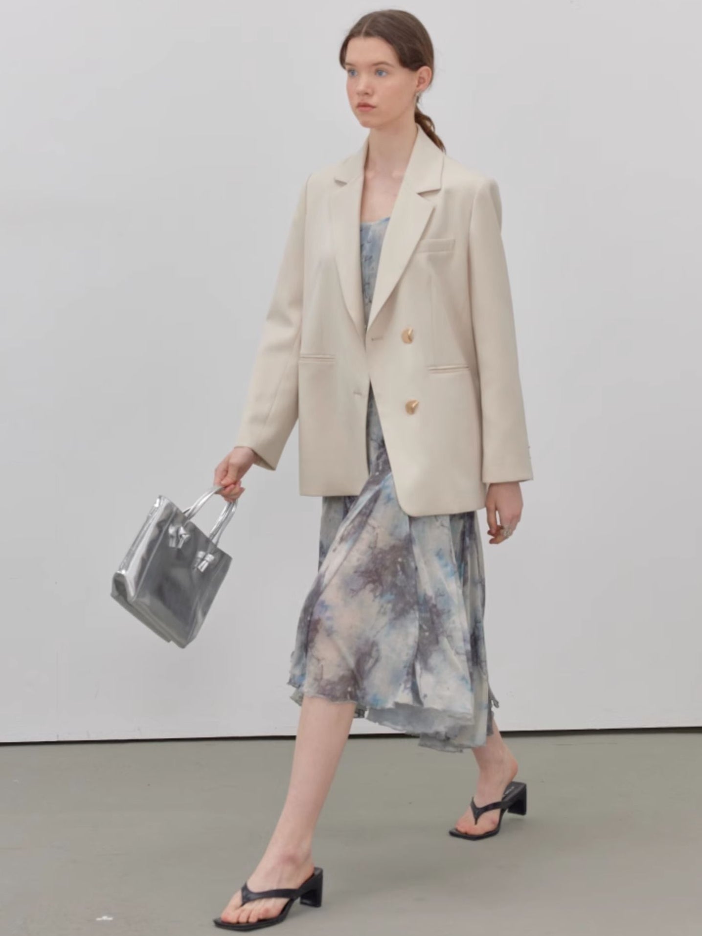 金色羈扣休閒西裝外套_BDHL7144