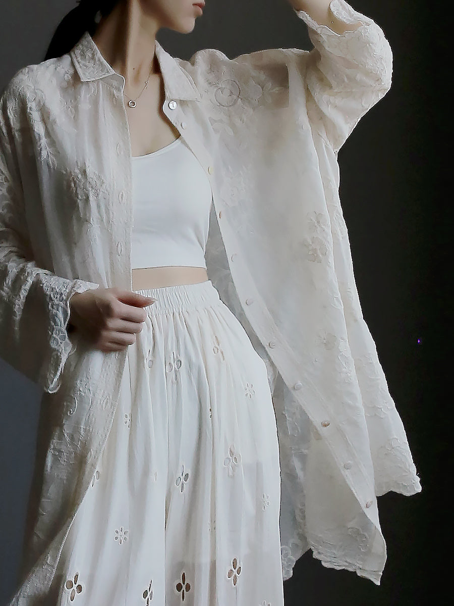 刺繡長襯衫或寬褲_BDHL7658