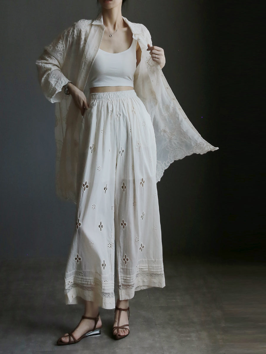 刺繡長襯衫或寬褲_BDHL7658