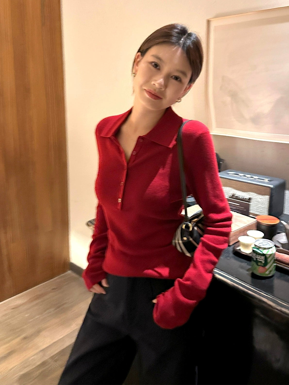 Polo 色修身上衣_BDHL7844