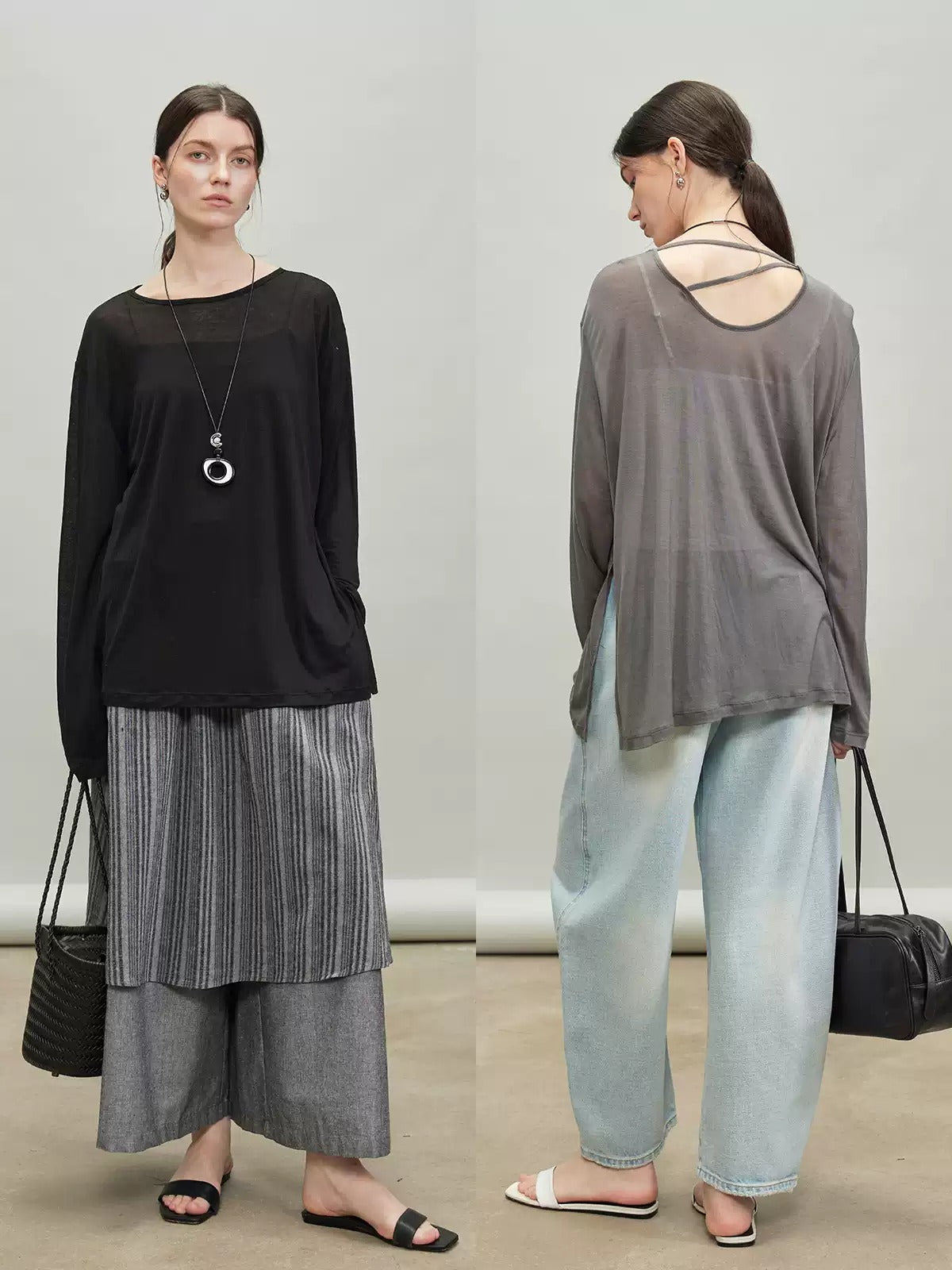 寬鬆慵懶透氣針織上衣_BDHL7336