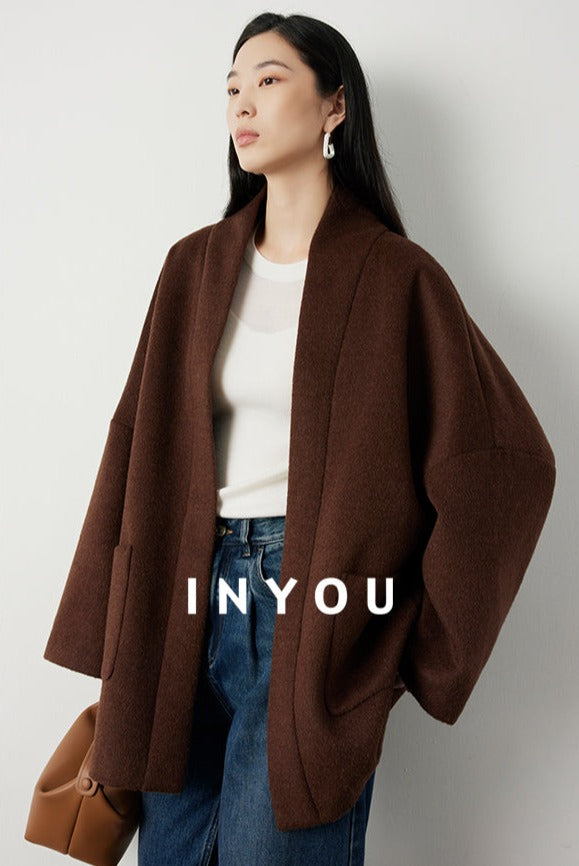 Effortlessly Chic Ebony Brown Jacket_BDHL5285