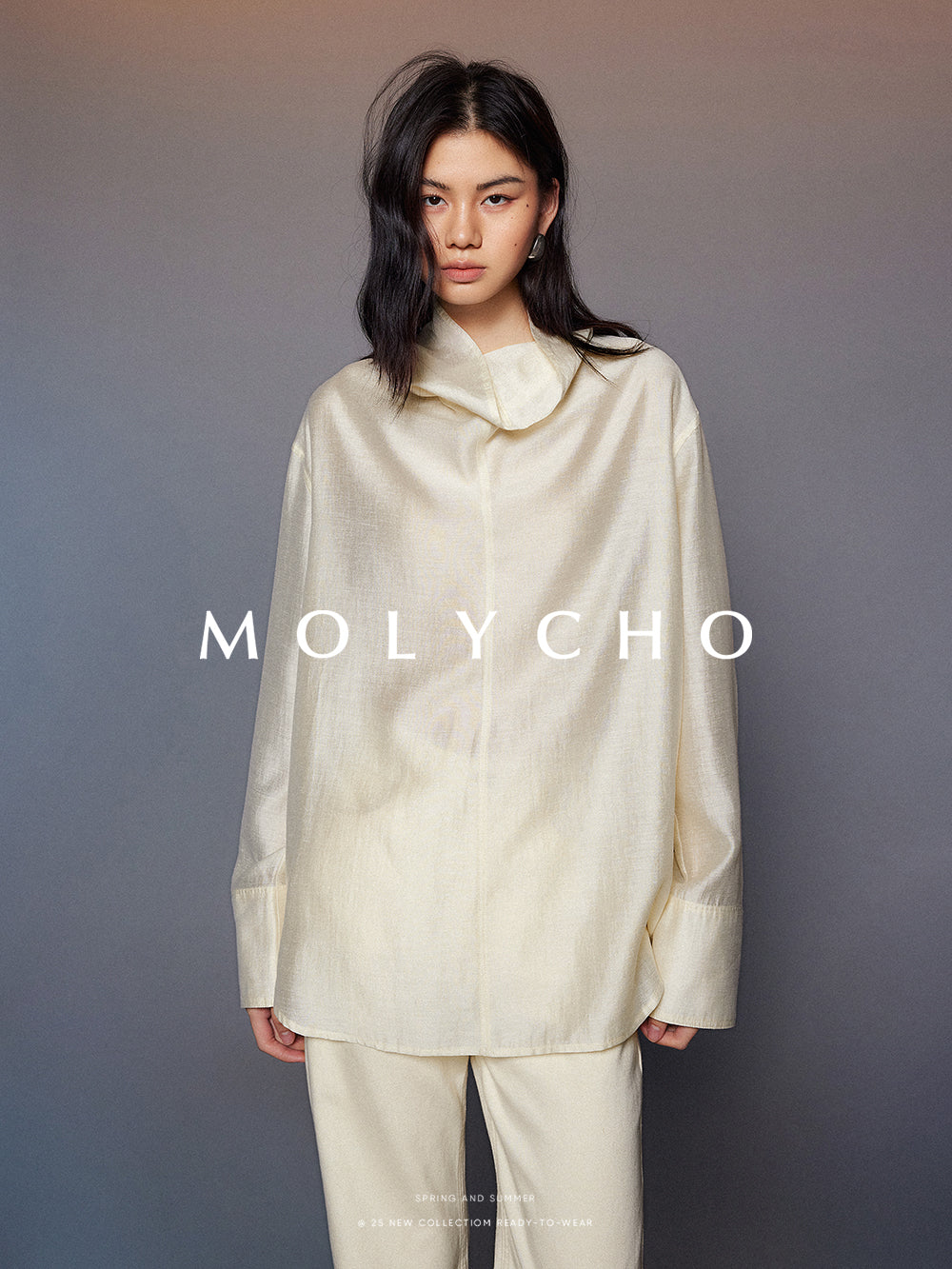 落肩袖襯衫_BDHL6887