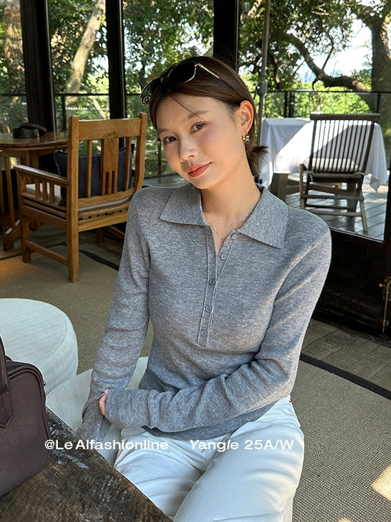 Polo 色修身上衣_BDHL7844