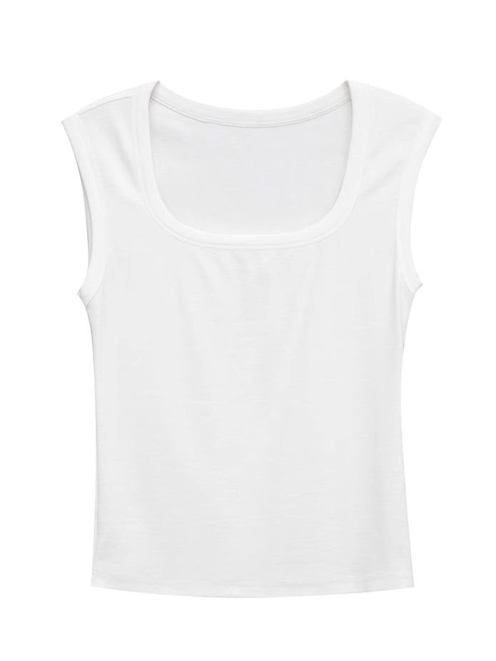 Wide Strap Sleeveless Tops_BDHL7412