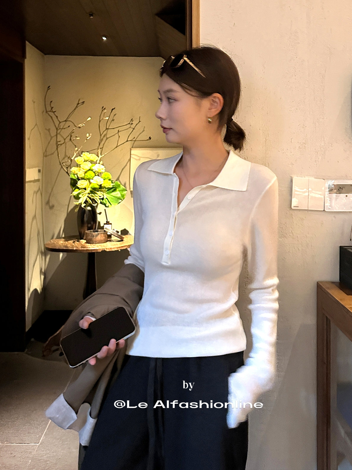 Polo 色修身上衣_BDHL7844