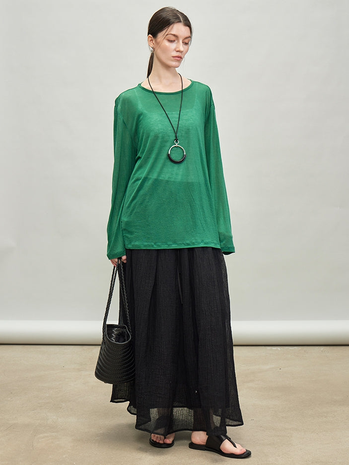 寬鬆慵懶透氣針織上衣_BDHL7336