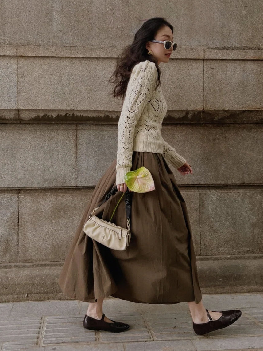 鏤空套頭短針織衫_BDHL7111