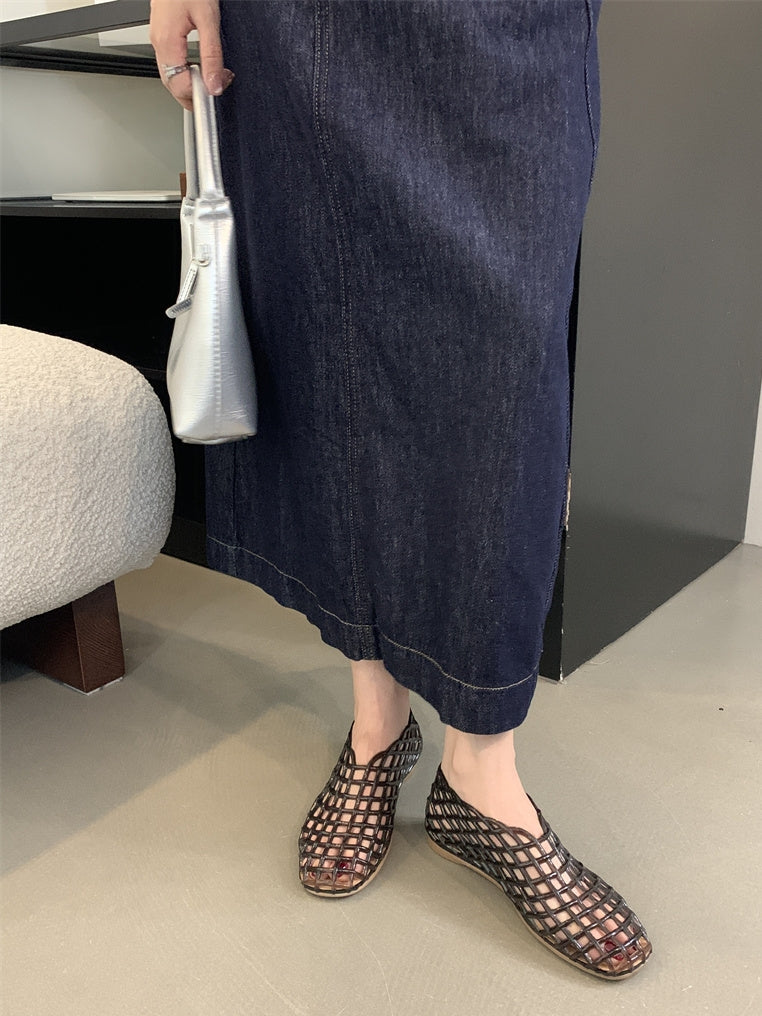 Flat Heel Mesh Shoes_BDHL7452