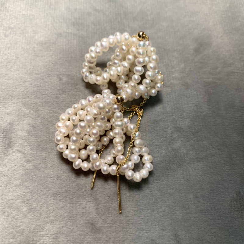 White pearl ring  pierced_8833/LCHK/BDHL5572
