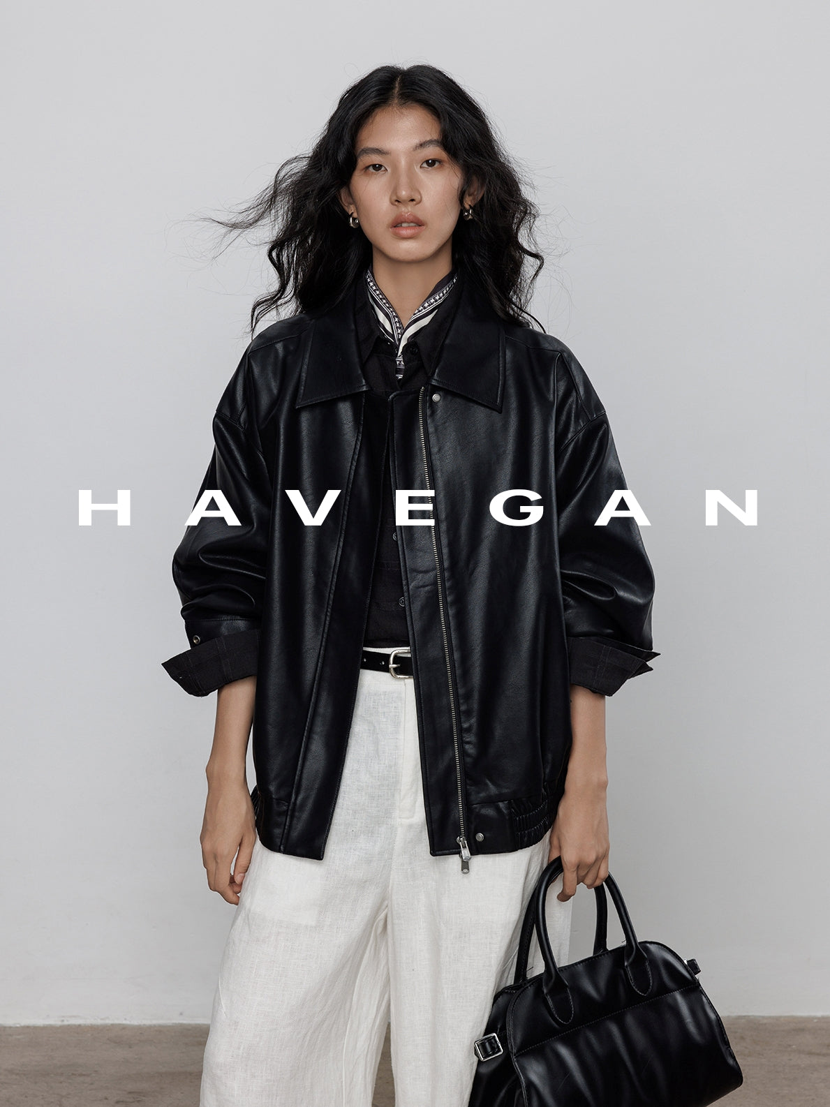Long-Sleeved Leather Jacket_BDHL7709