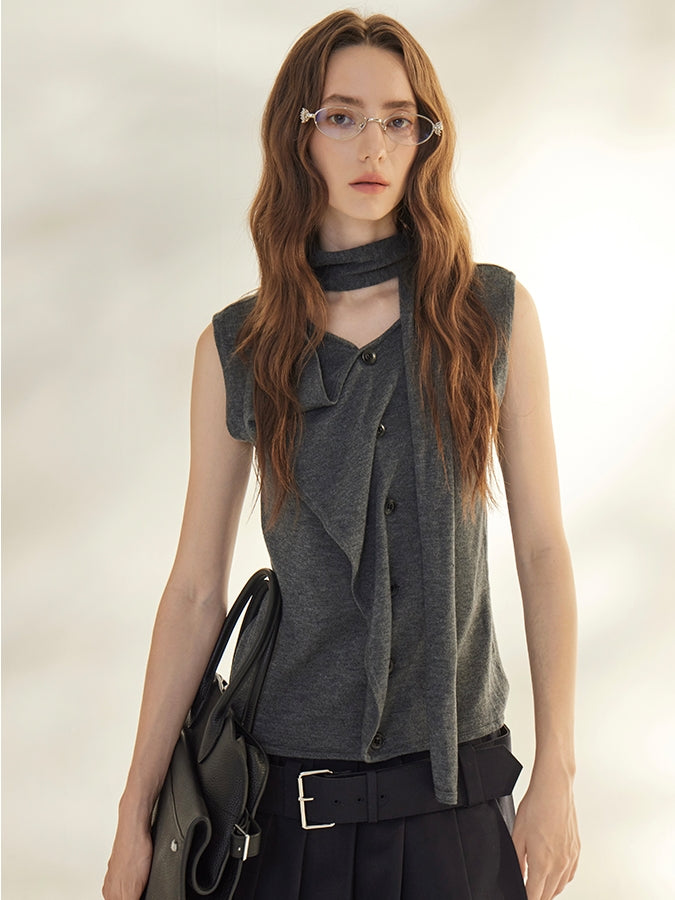 蝴蝶結無袖上衣_BDHL7666