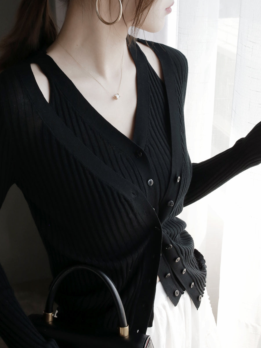 Faux Two-Piece Cardigan_BDHL7265