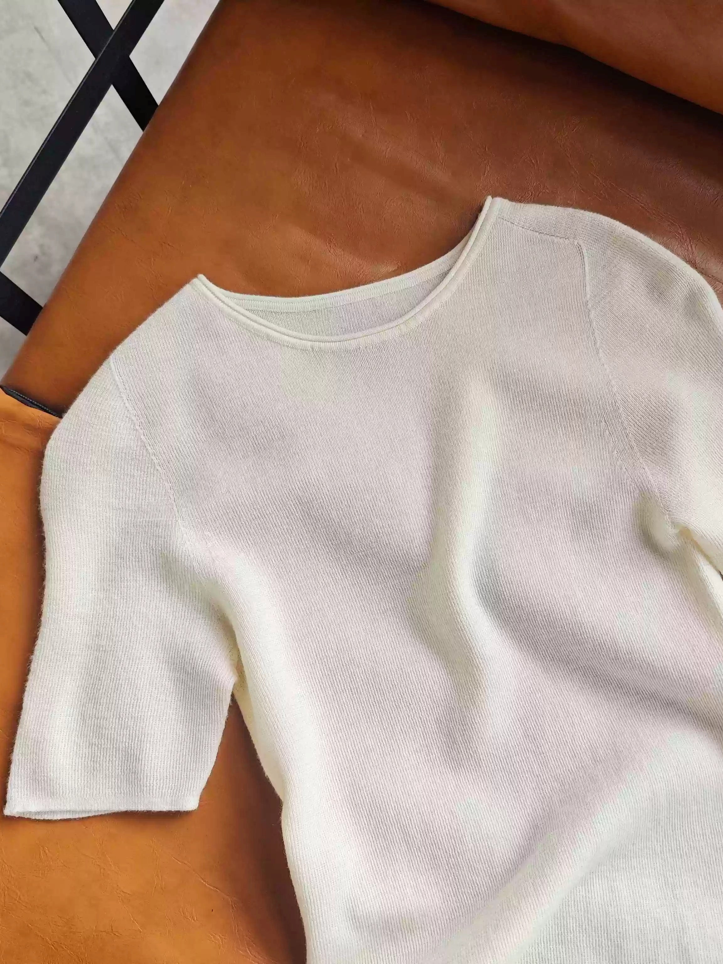 修身短袖針織上衣_BDHL7266