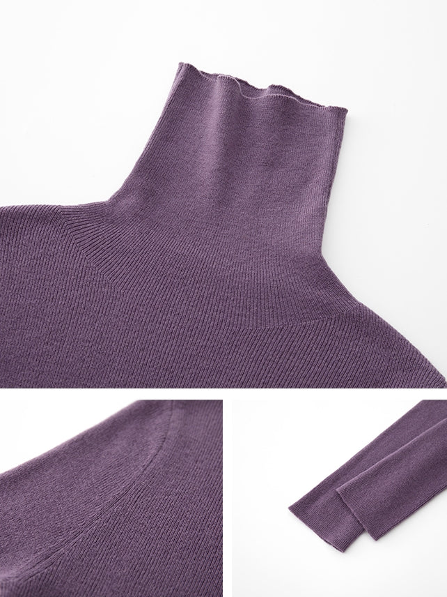 Simple Turtleneck Slim Knit_BDHL6757