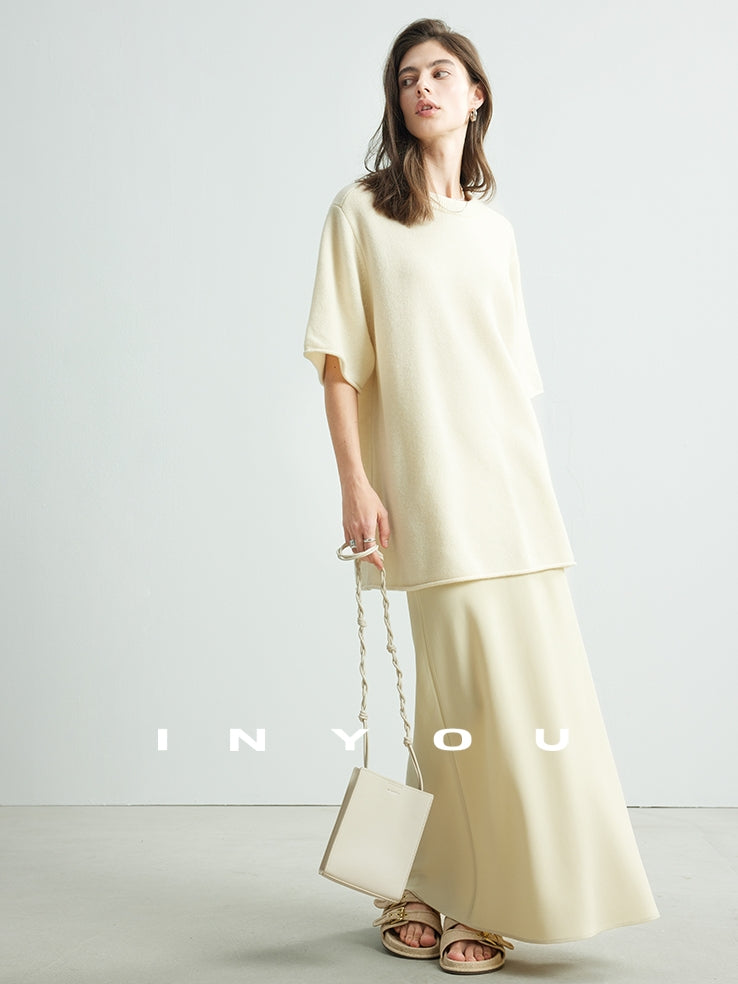 Relaxed Simple Short-Sleeved Knit_BDHL6936