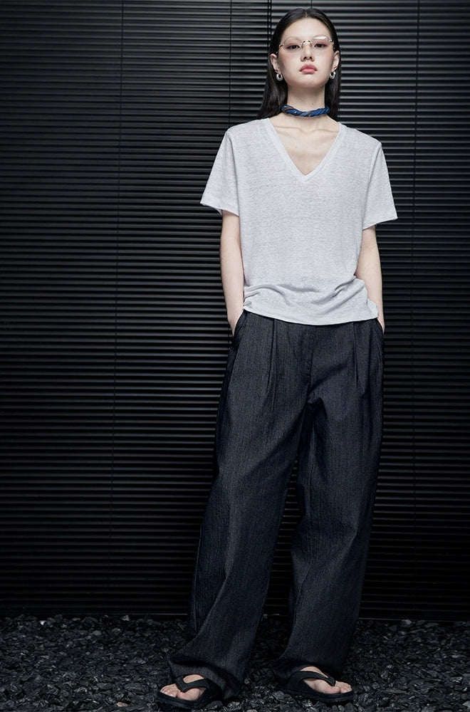 Retro Loose Fit Denim Pants_BDHL7321